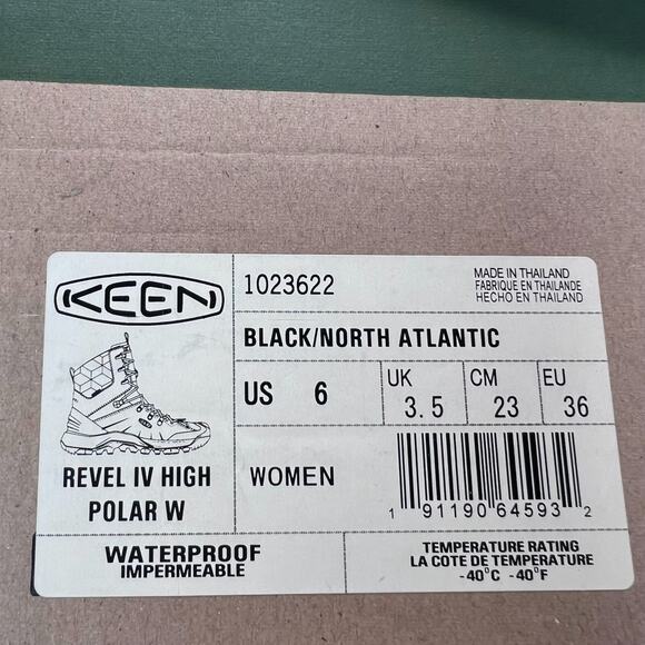 KEEN Revel IV High Polar Waterproof Insulated Winter Boots Black Womens 6 - Picture 10 of 10